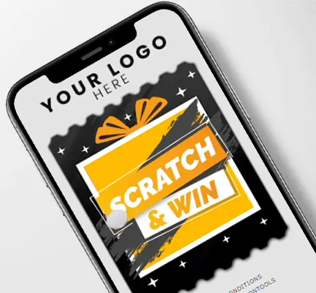 Digital scratch off card campaign example