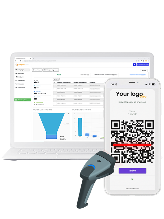 Coupontools statistics dashboard